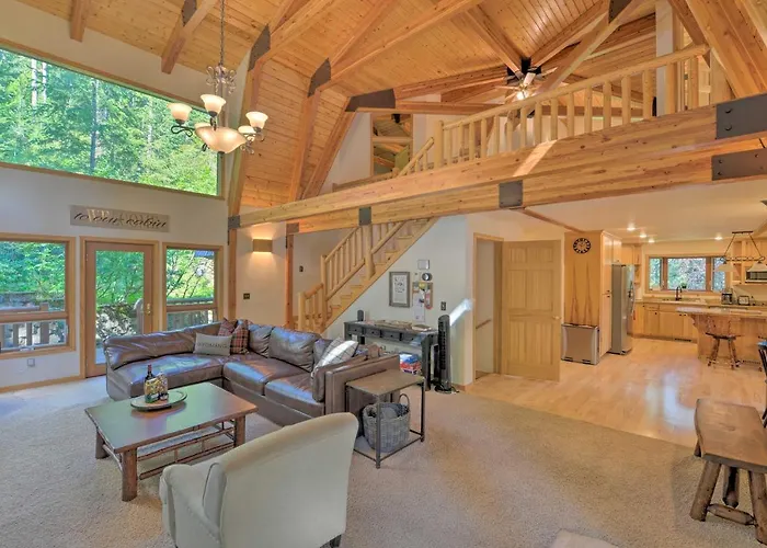Holiday home 'wild Huckleberry Cabin' In Alpine: Fire Pit, Deck